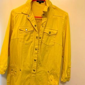 Fashion nova yellow jean romper